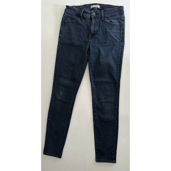 Uniqlo Women’s Tapered Jean Leggings Size 25 (25x25) Dark Wash Mid‎ Rise READ - Picture 7 of 8